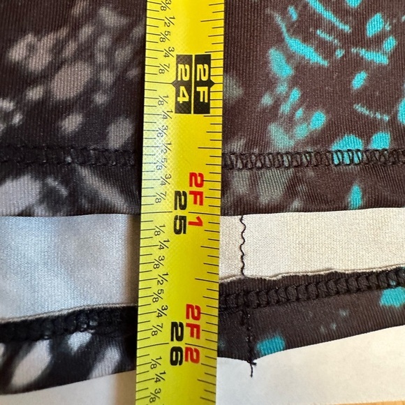 Lucky In Love Teal Black White Short Sleeve Golf Tennis Polo Shirt Size XL (16) - Picture 8 of 8